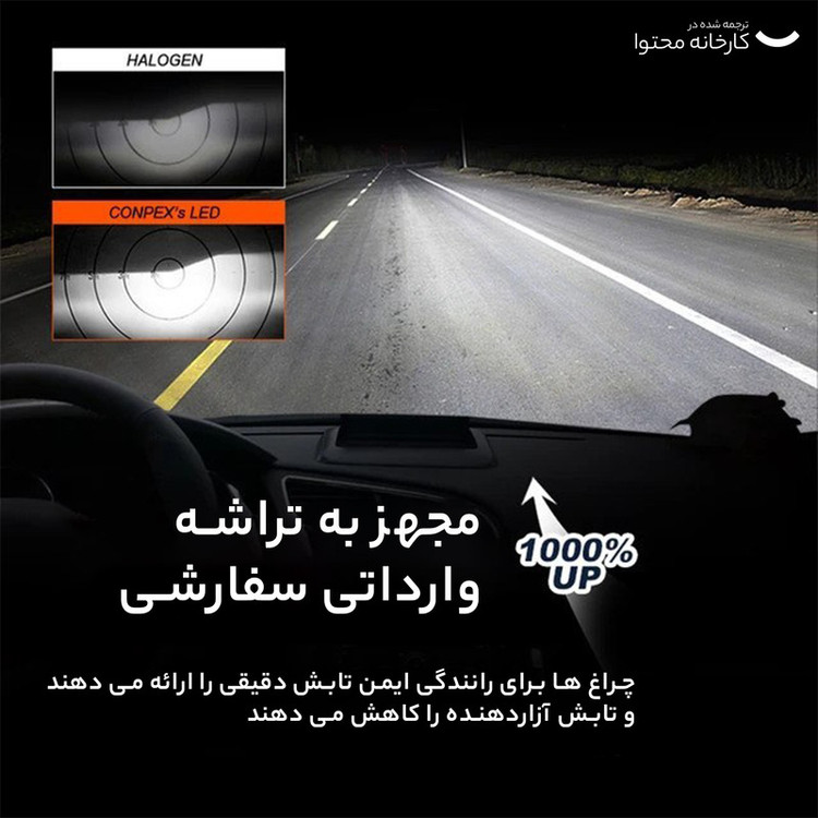 هدلایت کانپکس مدل M8 PRO پایه H1 بسته دو عددی